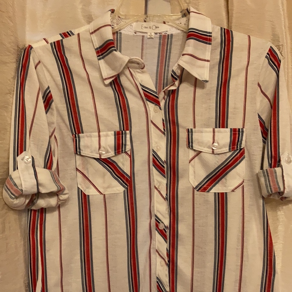 Red white and blue shirt